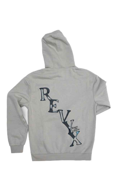 TRUST THE CHAOS Heavy Hoodie grey
