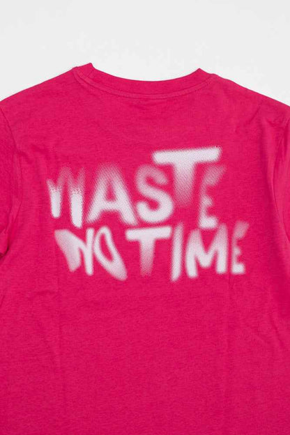 WASTE NO TIME Tee pink