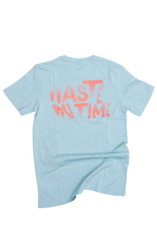 WASTE NO TIME Tee blue