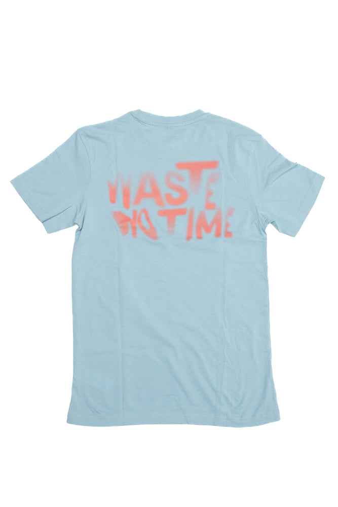 WASTE NO TIME Tee blue
