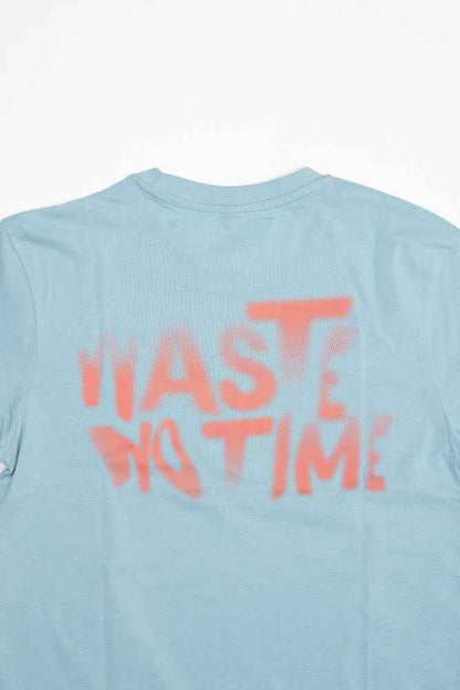 WASTE NO TIME Tee blue